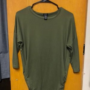 Olive green long sleeve shirt